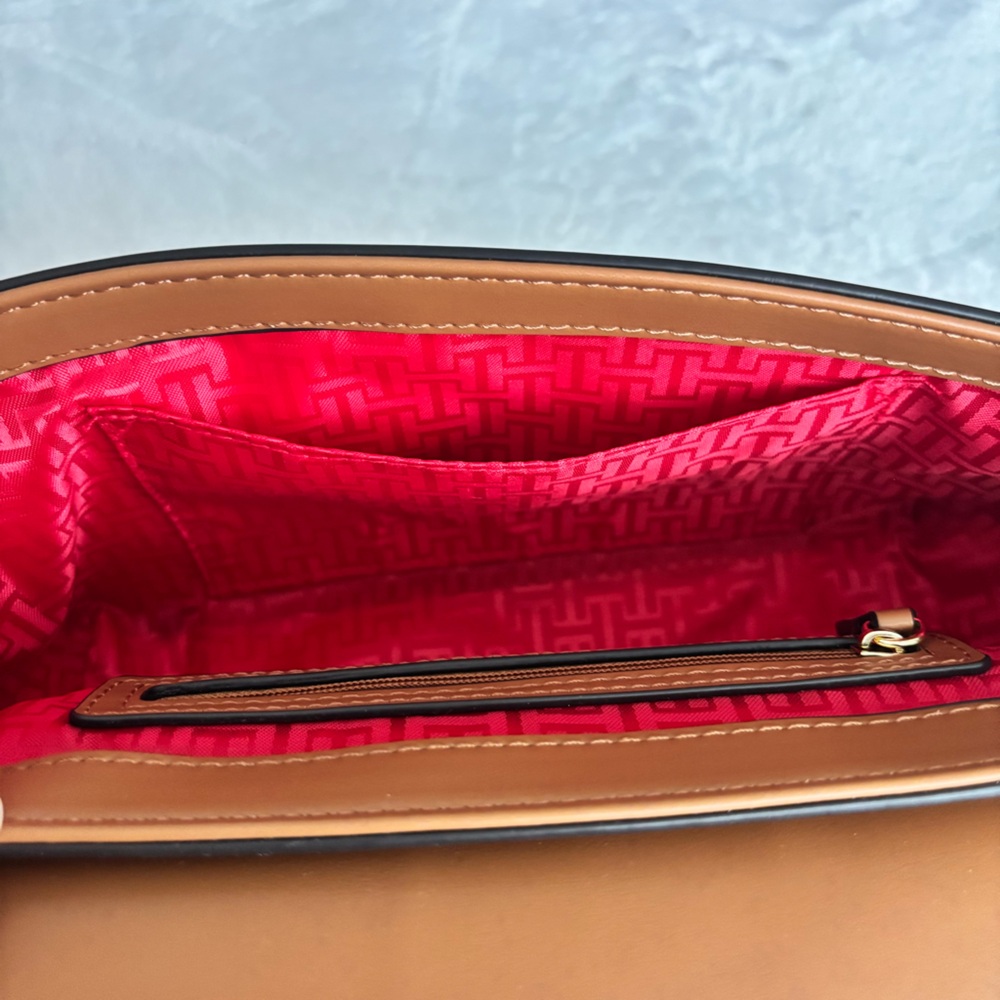 H by HALSTON Lizzy Oak Faux Leather Shoulder Bag--NWT - Picture 11 of 16
